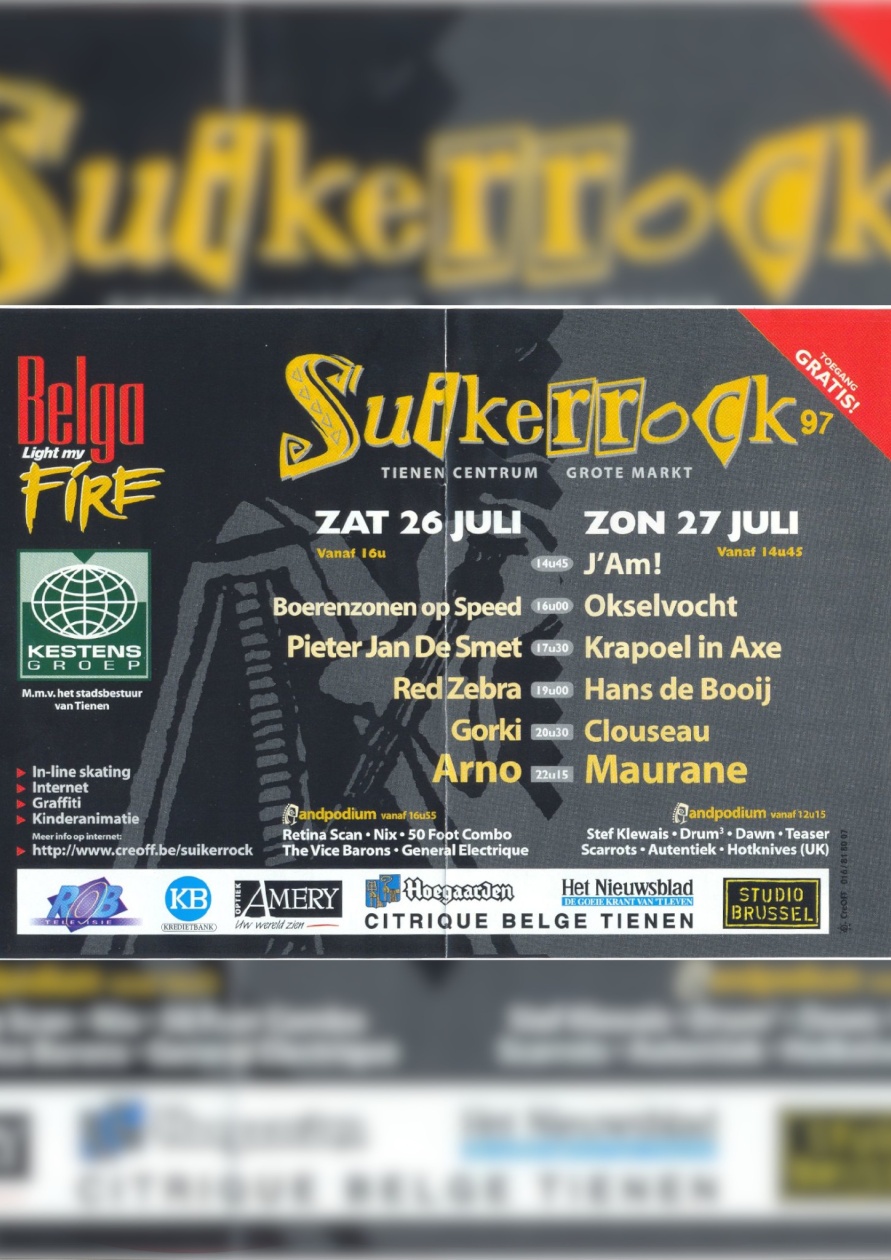Affiche van Suikerrock 1997