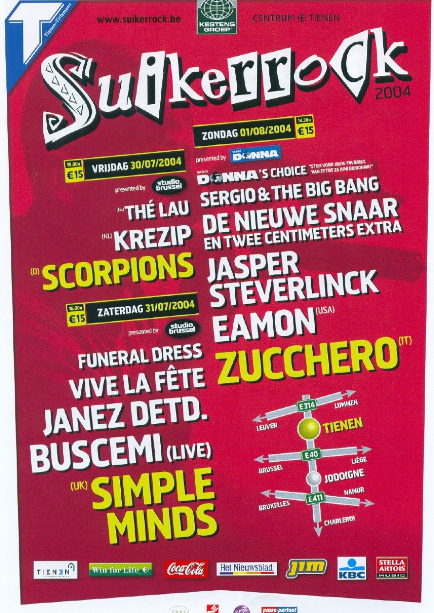 Affiche van Suikerrock 2004
