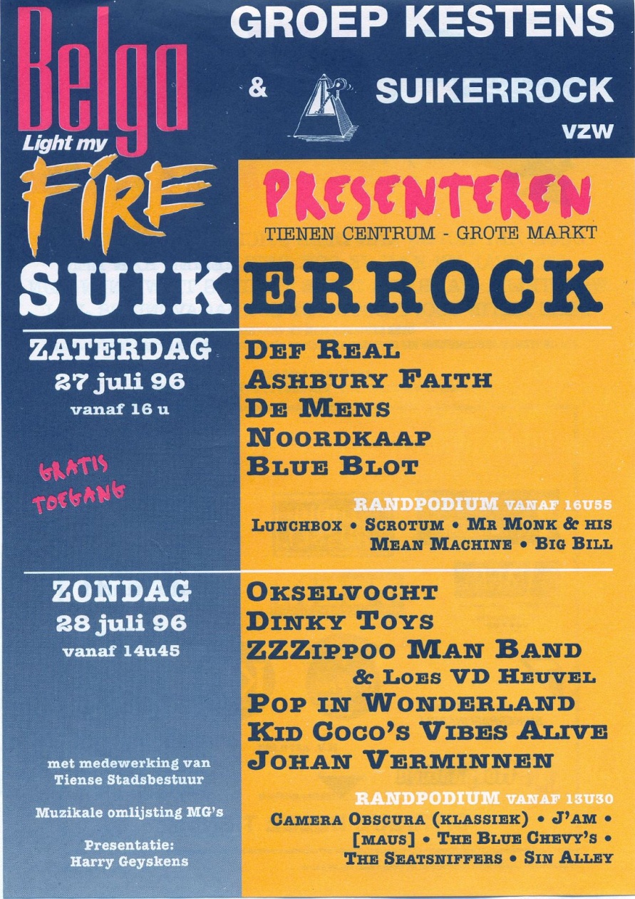 Affiche van Suikerrock 1996