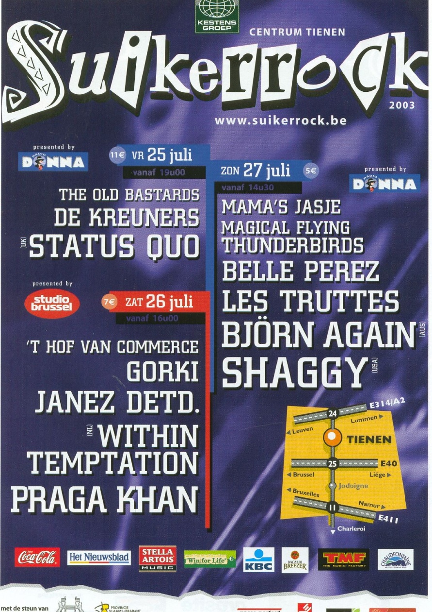 Affiche van Suikerrock 2003