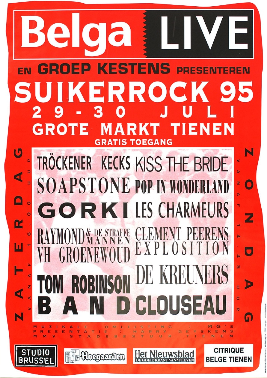 Affiche van Suikerrock 1995