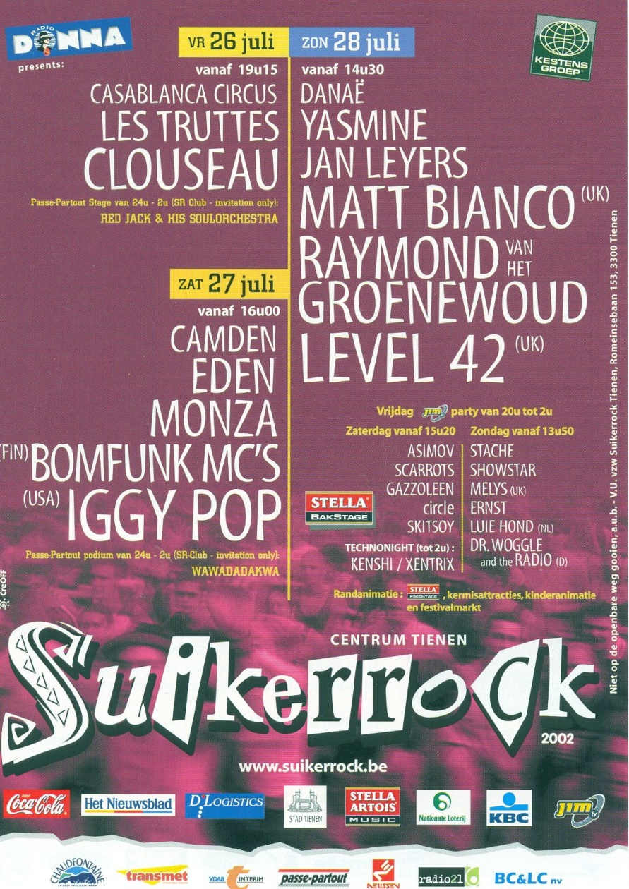 Affiche van Suikerrock 2002