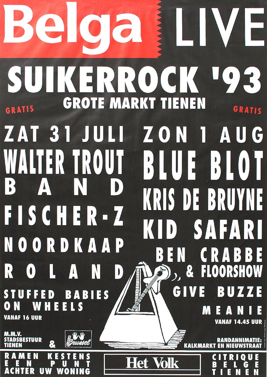 Affiche van Suikerrock 1993