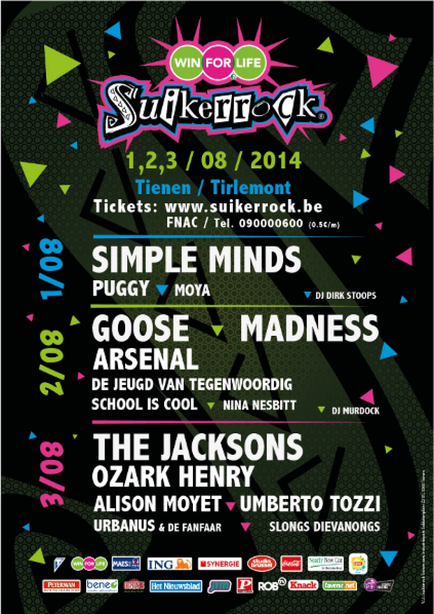 Affiche van Suikerrock 2014
