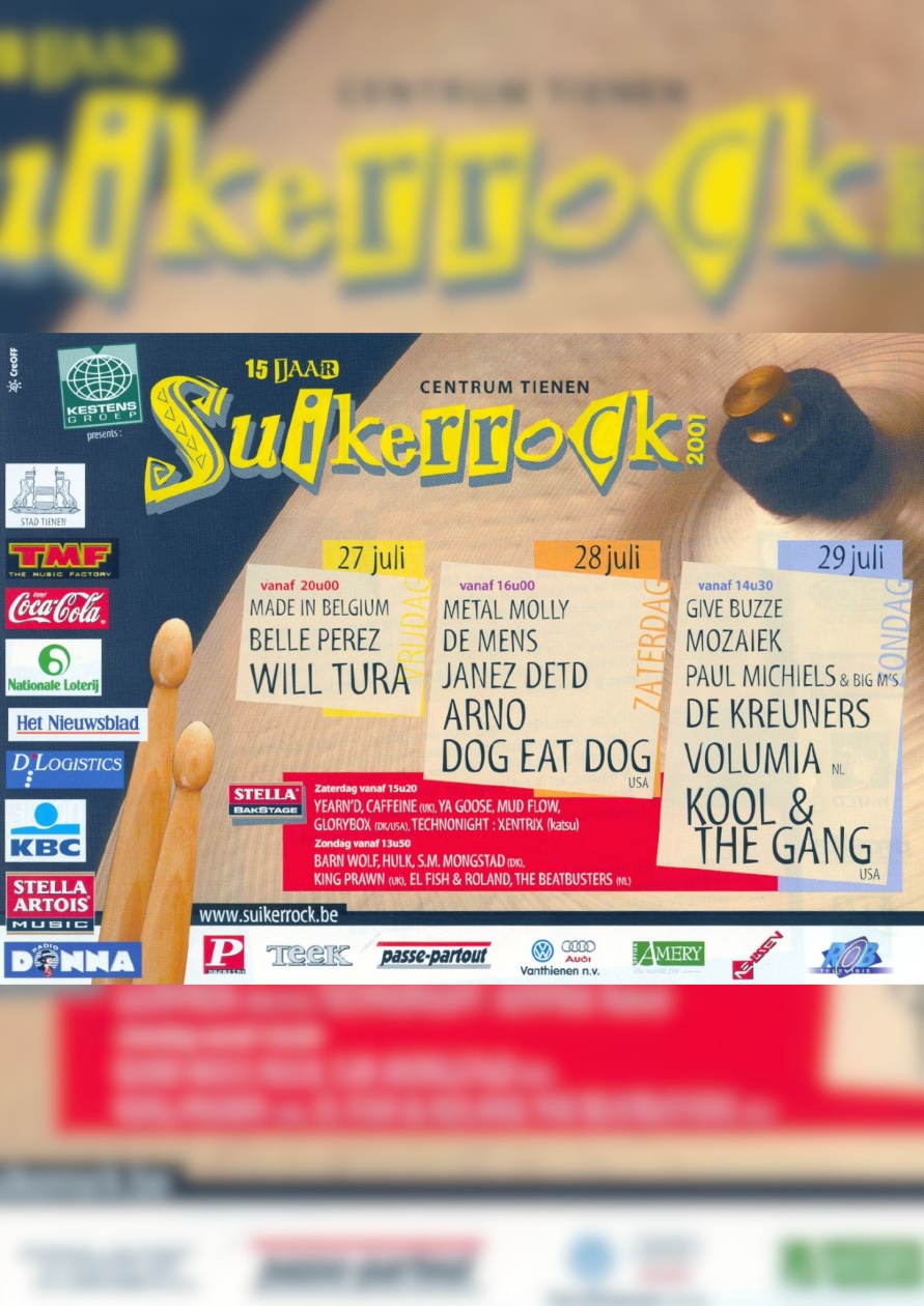Affiche van Suikerrock 2001