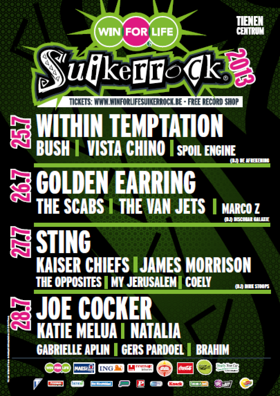 Affiche van Suikerrock 2013