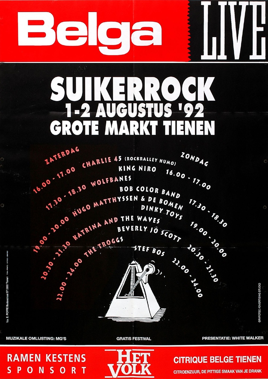 Affiche van Suikerrock 1992