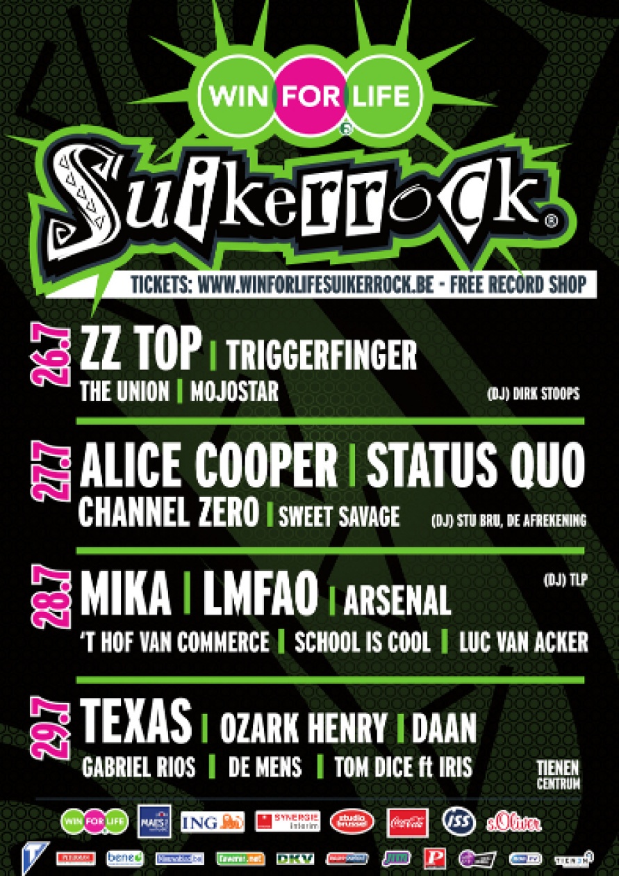 Affiche van Suikerrock 2012
