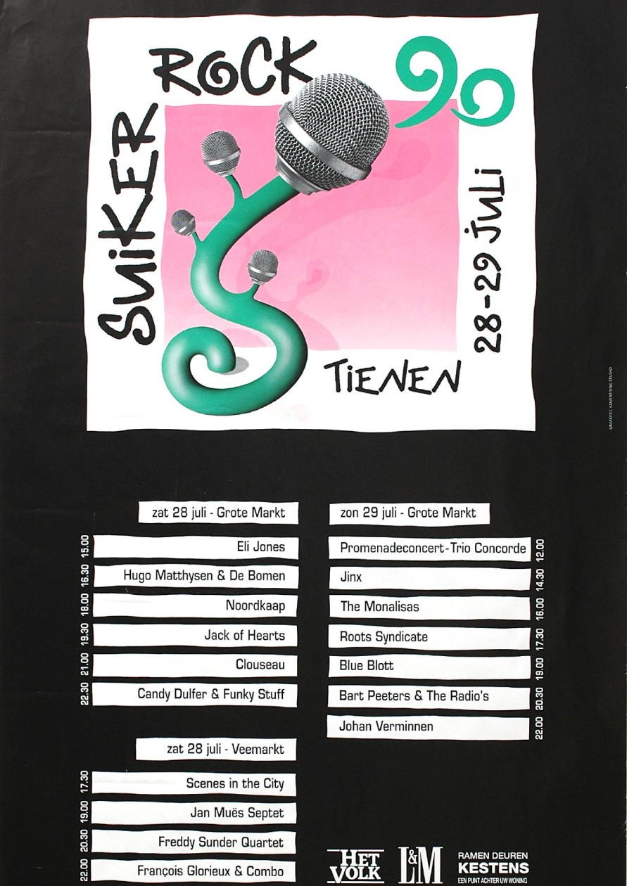 Affiche van Suikerrock 1990