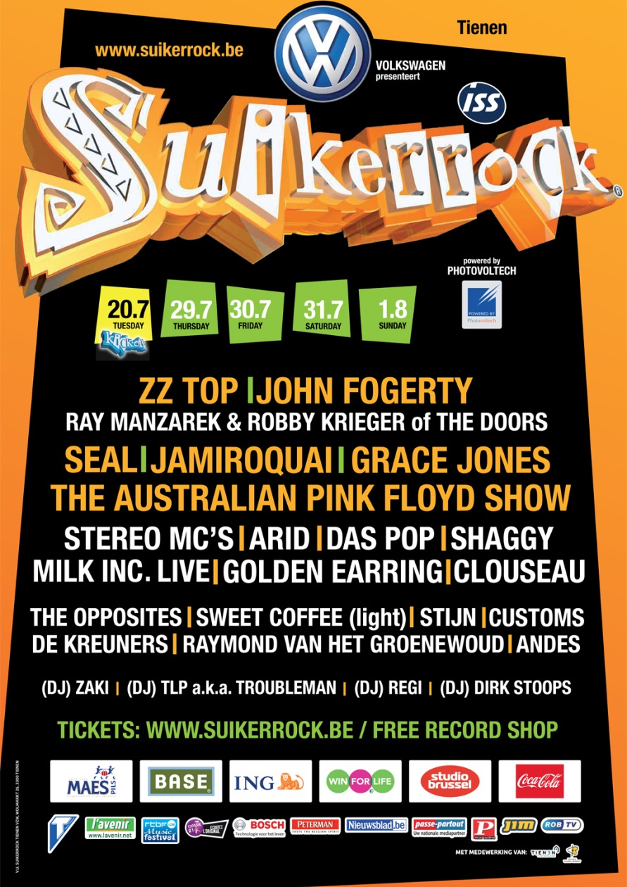 Affiche van Suikerrock 2010