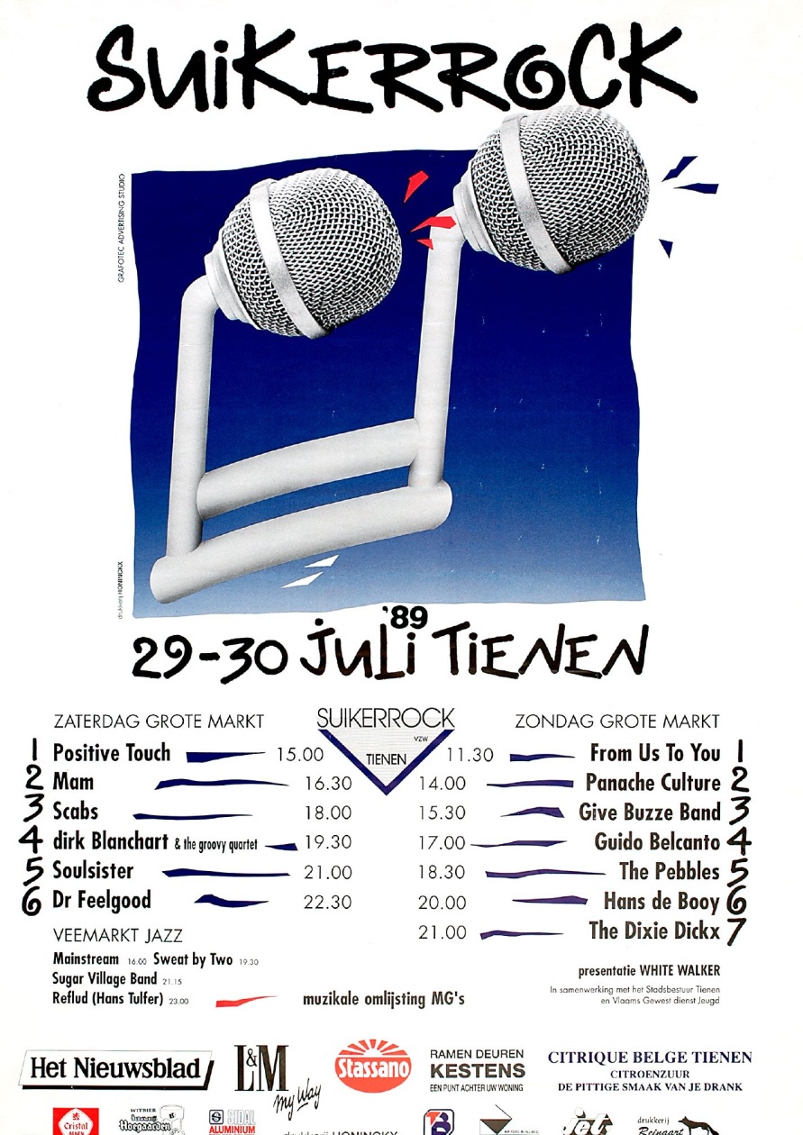 Affiche van Suikerrock 1989