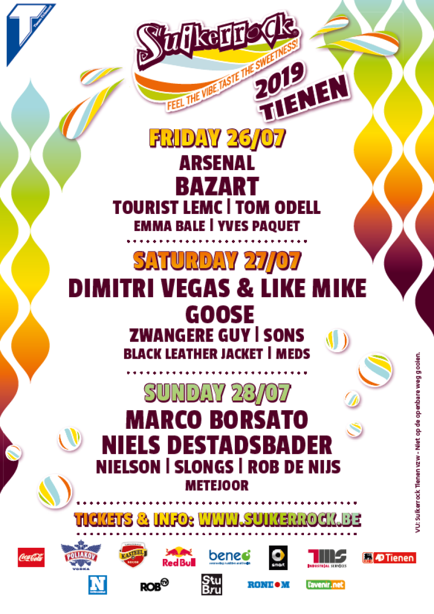 Affiche van Suikerrock 2019