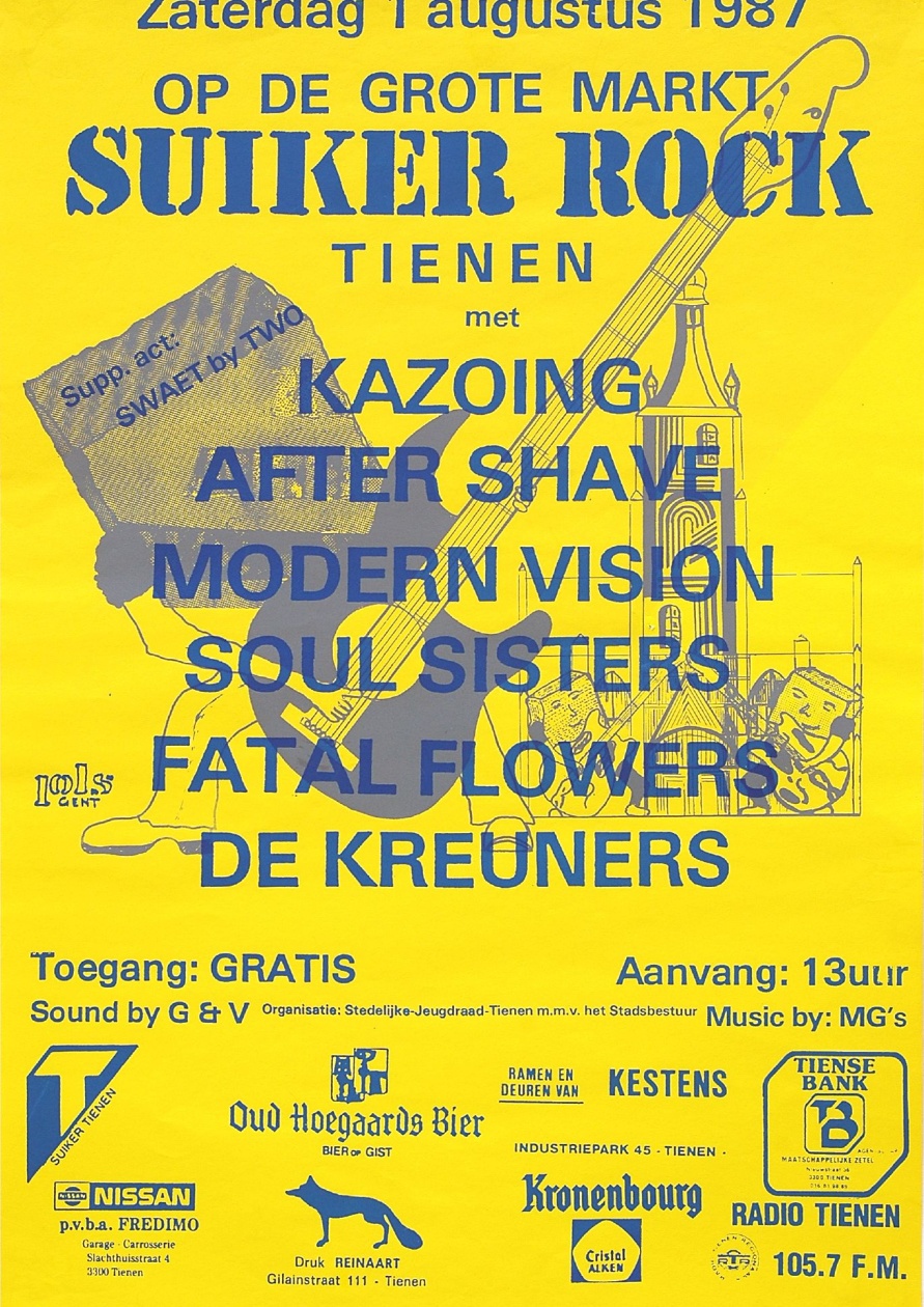 Affiche van Suikerrock 1987