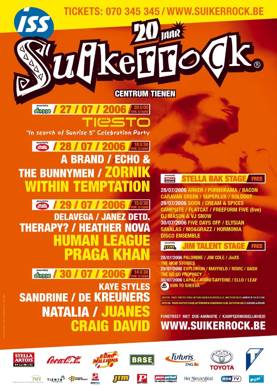 Affiche van Suikerrock 2006
